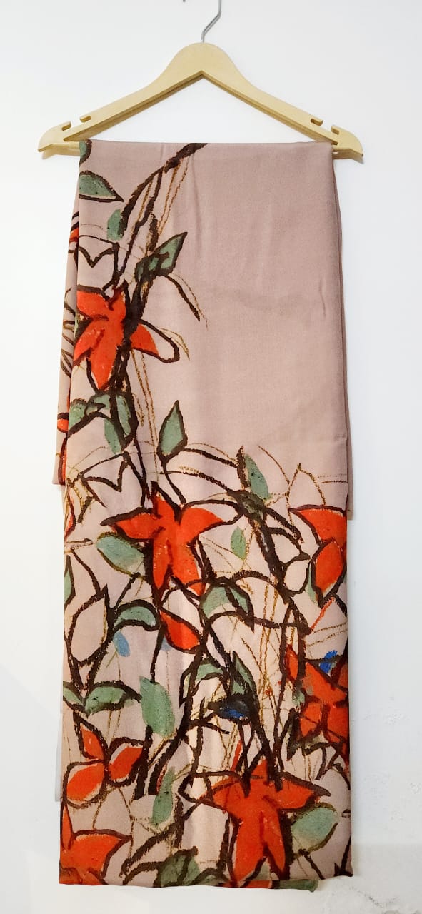 Wild Flower Crepe Saree