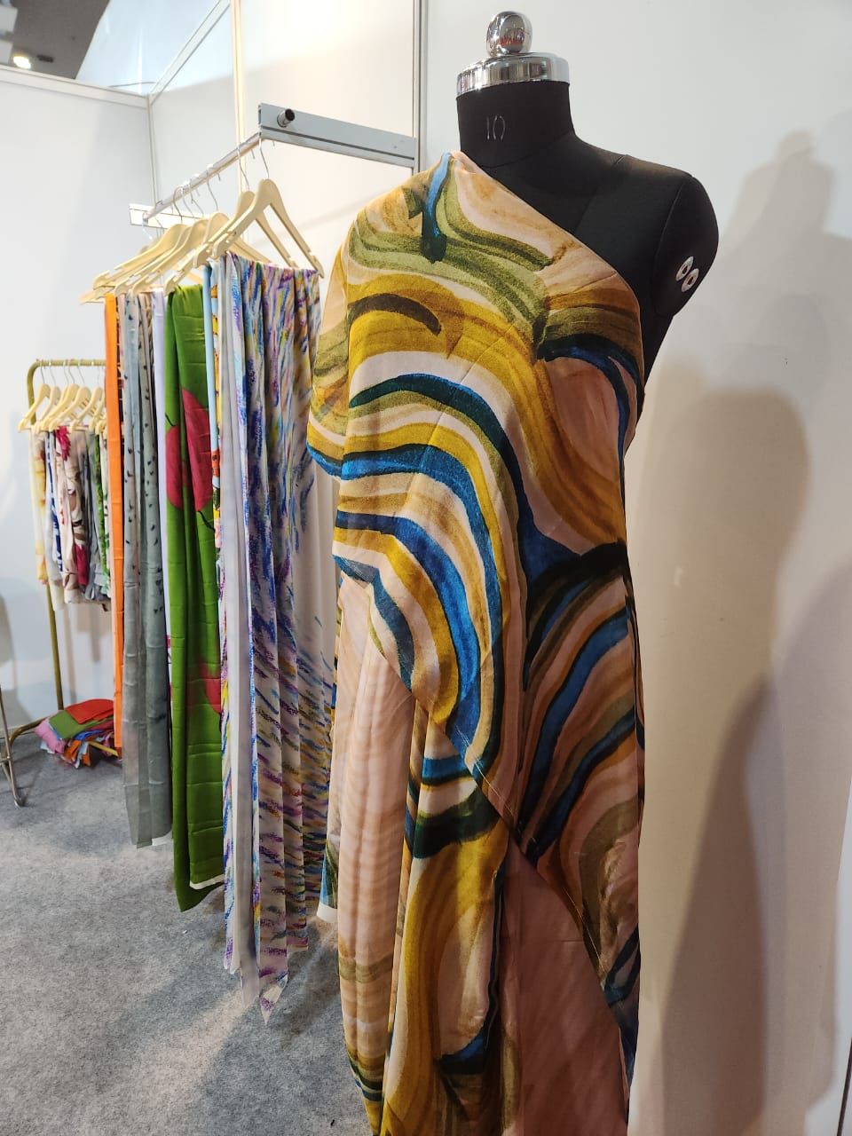 Contemporary Lehriya Chinon Saree