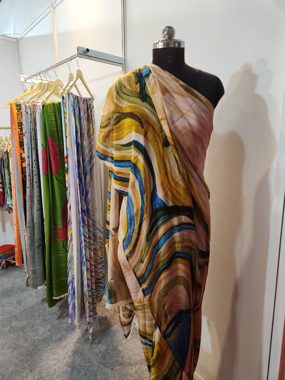 Contemporary Lehriya Chinon Saree