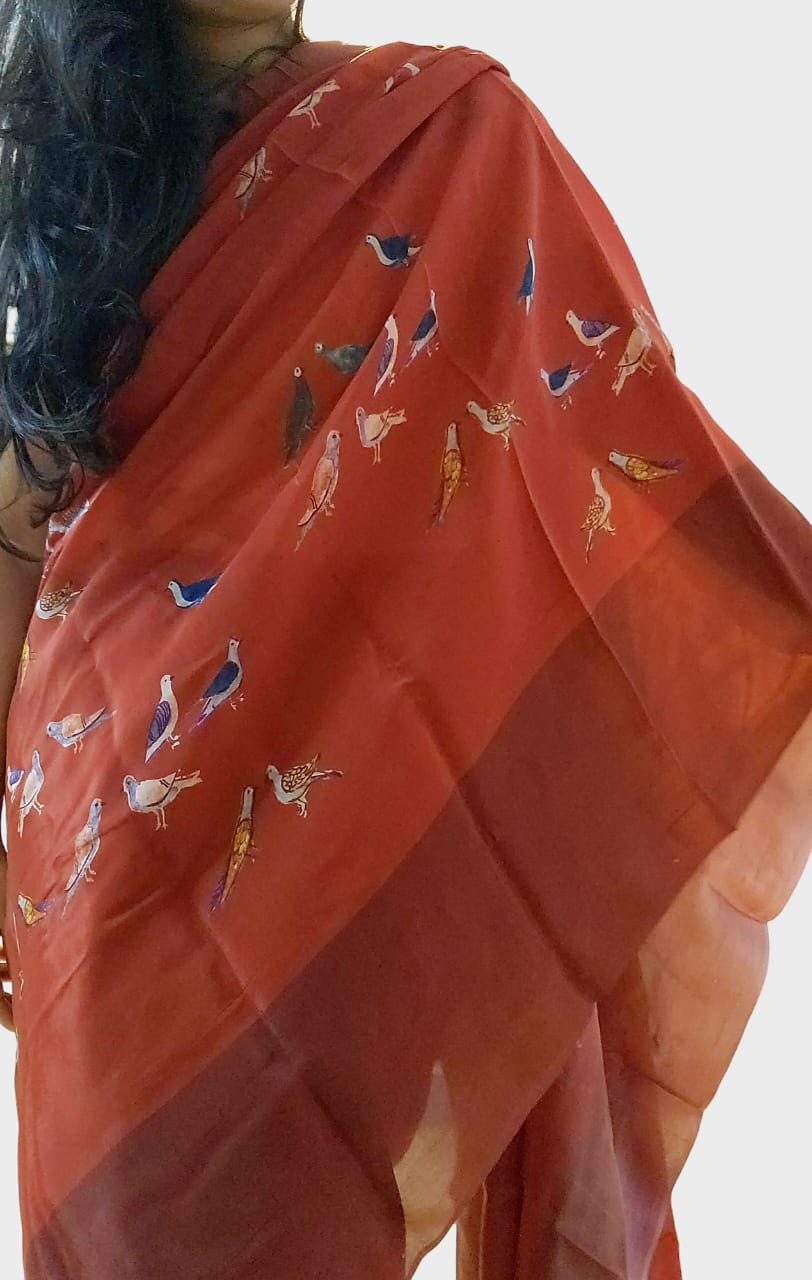 Gutur- Gu Crepe Saree