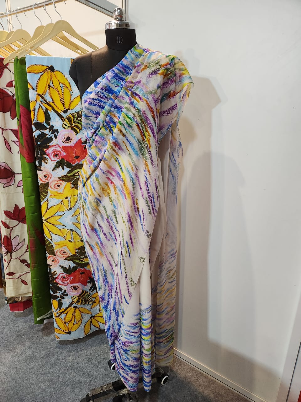 Meditative Lines Georgette Saree