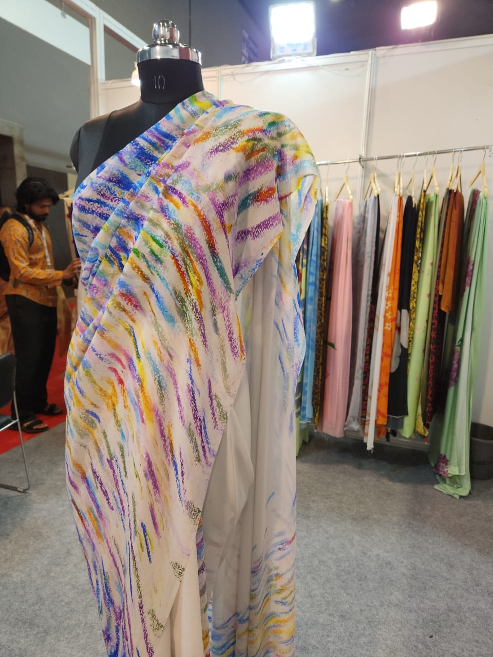 Meditative Lines Georgette Saree