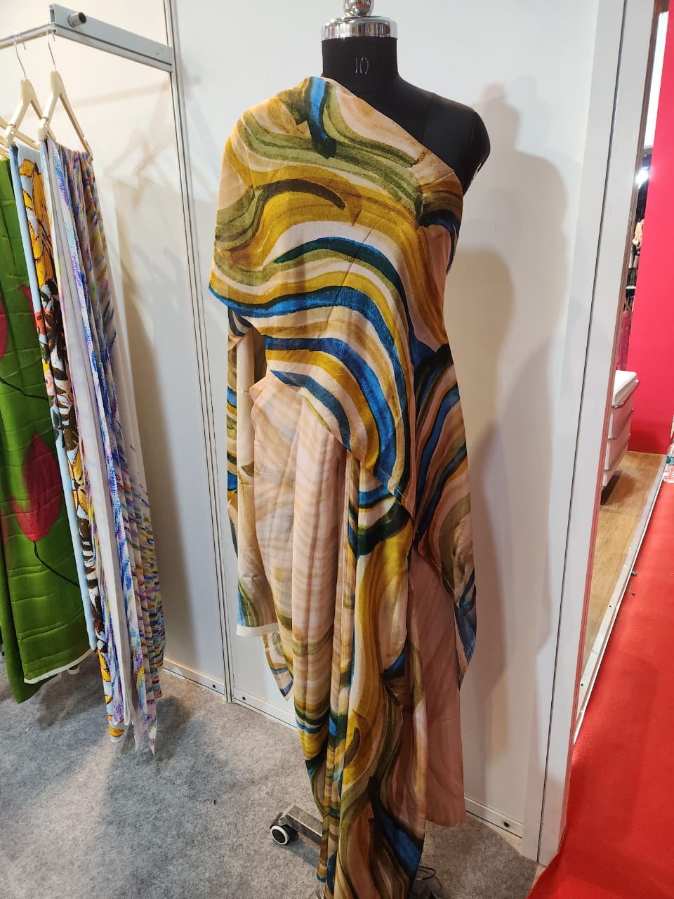 Contemporary Lehriya Chinon Saree